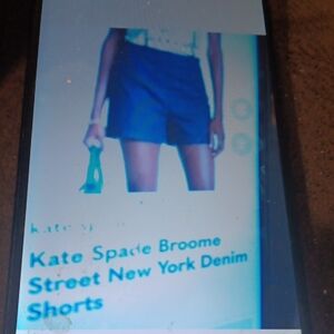 Kate Spade Navy Blue Jean Shorts